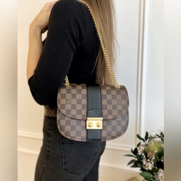 Louis Vuitton Damier Ebene Cuir Taurillon Wight Black- FULL SET w receipt - Picture 1 of 16